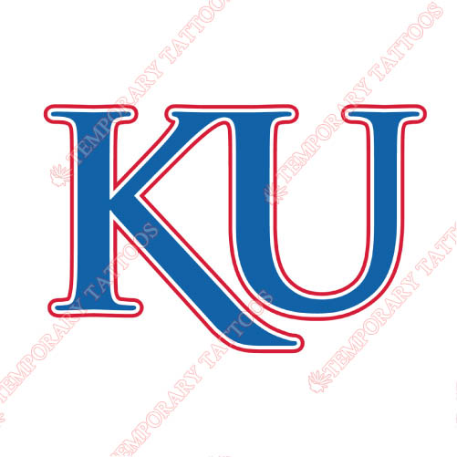 Kansas Jayhawks Customize Temporary Tattoos Stickers NO.4711